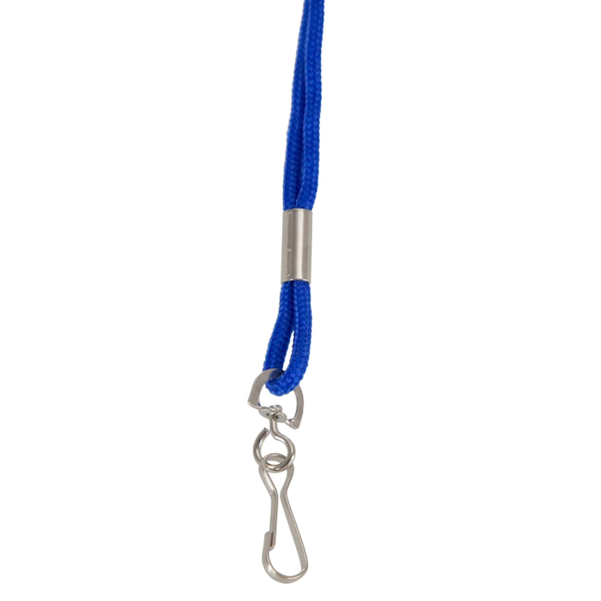 SICURIX Standard Lanyard Hook Rope Style, Blue, Pack of 24