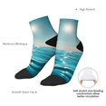 thumbnail image 6 of Naloa Turquoise Ocean Reflection Ankle Socks for Women Non Slip Socks No Show Socks Classic Low Cut Casual Socks Casual Socks, 6 of 7