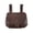Brown, variant on Solid Color Retro Fanny Pack, Handmade Strap-on Leather Belt Pouch, Historical Cosplay Outdoor Waist Wallet for Men Women Black