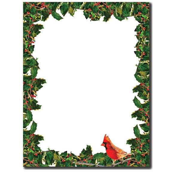Cardinal & Holly Letterhead Laser & Inkjet Printer Paper, 25 Sheets per Pack