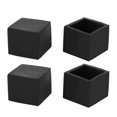thumbnail image 1 of Unique Bargains 25mmx25mm Square Chair Leg Floor Protectors Table Feet Tips Covers Caps 4pcs, 1 of 3