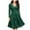 Green, variant on AGWOLF Womens Midi Dresses 2024 Long Sleeve V Neck Dress Fashion Lace Bridesmaid Dress for Wedding Formal Party Dress
