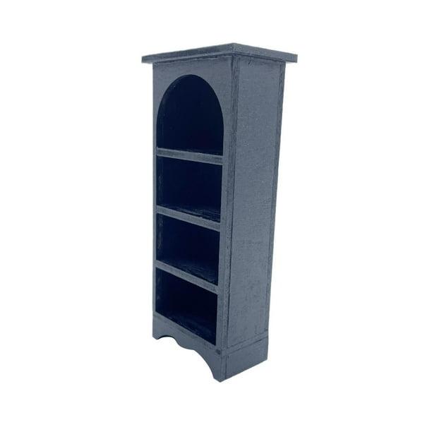 Estantería para casa de muñecas 1:12, estantería de madera en miniatura, accesorio para fotos, armario a microescala, muebles para casa de muñecas,