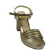 thumbnail image 1 of SANDALIA DE VESTIR LEON MUJER ORO SINTETICO 3743 LEON  3743p, 1 of 4