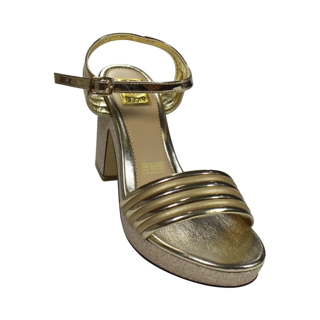 SANDALIA DE VESTIR LEON MUJER ORO SINTETICO 3743 LEON 3743p