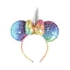 Disney's Minnie Mouse Multi Colored Sequin and Unicorn Headband