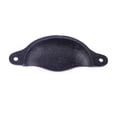 thumbnail image 3 of Renovators Supply Kitchen Cabinet Handles 4.5 in. Black Iron Kitchen Cabinet Knobs, Drawer Pulls w/Screws Pack of 6, 3 of 7