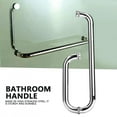 thumbnail image 3 of Glass Shower Door Handle, Stainless Steel Shower Door Handle Sliding Door Handle Push Pull Door Handle Bathroom Glass Door Handle Shower Room Accessories, 3 of 7