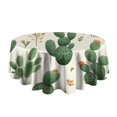 thumbnail image 5 of Cactus Pattern Round Tablecloth 60" X 60",Wrinkle Wipeable Table Cloth for Kitchen Dining Room Picnic Patio Party, 5 of 6