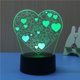 thumbnail image 4 of GOOHOCHY Lámpara 3D con forma de corazón, luces LED multicolor, luz nocturna táctil USB, lámpara de mesa para pareja, noche romántica, San Valentín, día de la madre, regalo, 4 of 4