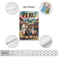 thumbnail image 2 of Colorful Cusco Peru Vintage City Travel Poster Featuring Traditional Quechua Scene Canvas Poster, 2 of 8