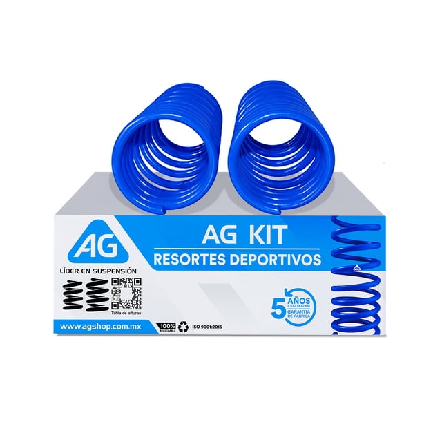 Resortes AG Kit para Auto Delanteros para Nissan March 2011 a 2023 2 Piezas Nuevos