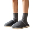 thumbnail image 2 of IEMIEMIEM Men's Slippers Plush Warm Feet Thick-soled Fuzzy Non-slip Home Indoor Soft Sole For Fall Winter Shoes 9.5 wide, 2 of 6