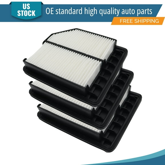 YXPCARS 3PCS Front Engine Air Filter for 2006 - 2011 Honda Civic 1.8L, New Air Filter Replacement (CA10165)