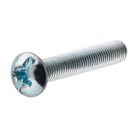 Hillman #10-24 X 3In Zinc Round Head Combination Machine Screw 100Pk