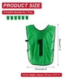 thumbnail image 2 of Uxcell Soccer Training Vest, Team Sports Pinnies Reversible Numbered Jerseys Green 27 in, 2 of 7