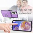 thumbnail image 4 of For Samsung Galaxy A23 Electroplating Skin-feel Leather Ring Card Wallet Phone Case(black), 4 of 5