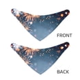 thumbnail image 3 of Naloa Gold And Blue Fireworks Dog Bandana Large and Small-Dog Scarf Bib Handkerchief Accessories for Dogs and Cats(S-L)-Medium, 3 of 5
