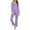 Purple, variant on ITSAME Pajama Sets for Womens, Retro Floral Long Sleeve Tops Fit Pants Casual Home Clothes 2-Piece Beige M