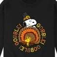 thumbnail image 3 of Peanuts - Gobble Gobble - Men's Crew Neck Fleece Pullover, 3 of 6