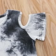thumbnail image 7 of HAOTAGS Toddler Boys Girls Tie-Dye Print T-shirt Set Summer Children Two-piece Shorts Set Black Size 3-4 Years, 7 of 7