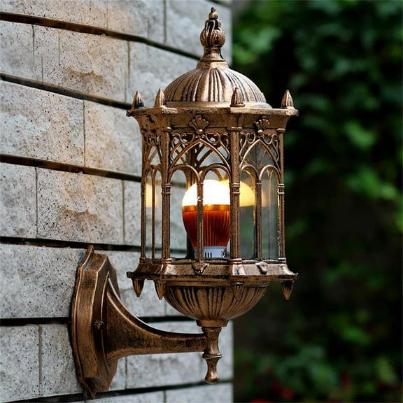 YIYIBYUS Outdoor Lights Fixture Wall Sconce Retro Porch Lights Waterproof E27 Wall Lantern Decor for Exterior House Lights
