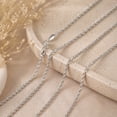 thumbnail image 5 of Enchanting 1.5mm Twisted Singapore Chain Sterling Silver 20-inch Necklace, 5 of 6