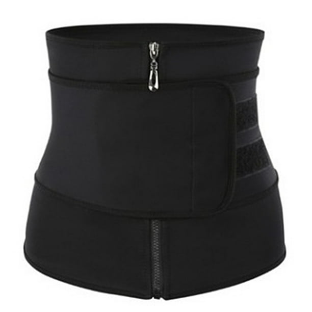 Cinturón Reductor de neopreno Sunnimix ajustable para mujer que Adelgaza el cinturón de cintura Abdominal Multicolor Negro XL