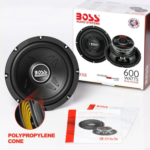 Boss Audio Chaos Exxtreme 600W Car Subwoofer, CXX8 Model - Walmart