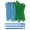 Blue+Green, variant on 40pcs Heatless Spiral Hair Curlers for Long & Medium Hair, 22 Inch Overnight Magic Hair Rollers for Women No Heat Damage, DIY Curling Kit Wavy Hair Tool with Styling Hook (Pink+Orange)
