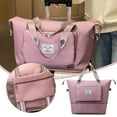thumbnail image 4 of Expandable Gym Bags, Duffle Bags For Sports And Weekend Travel, Large Capacity Lightweight Overnight Bags For Men And Women, Travel Duffel Bags, Sports Tote BagTeissuly Clearance (Pink, ) Teissuly WER202308290940, 4 of 9