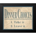 thumbnail image 2 of Anonymous 24x20 Black Modern Framed Museum Art Print Titled - Dinner Choices, 2 of 5