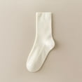 thumbnail image 2 of KyCheLot Womens Socks 1 Pairs Daily Casual Solid Color Thin Comfy Crew Socks, 2 of 4