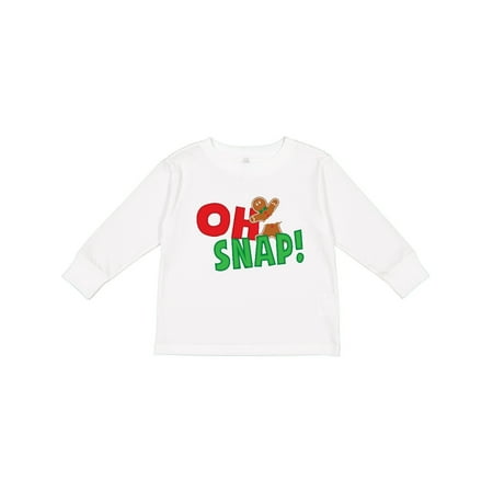 

Inktastic Oh Snap! Broken Gingerbread Gift Toddler Boy or Toddler Girl Long Sleeve T-Shirt
