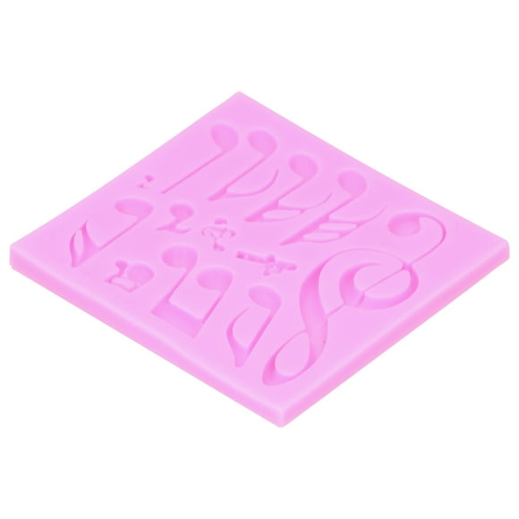 Cergrey DIY Silicone Mold 13‑Cavity Musical Note Cake Chocolate Soap Aromatherapy for Ultralight Clay,Silicone Mold,Musical Note Shaped Silicone Mold