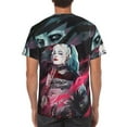 thumbnail image 2 of Joker Harley Quinn T-Shirt for Men Novelty 3D Pritneted Casual Short Sleeve Tees Shirt Summer Street T Shirt Top, 2 of 7