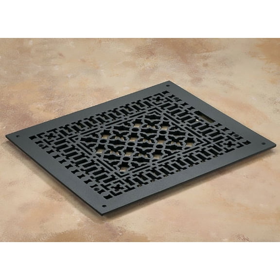 Reggio Registers 1214-Gnh Scroll Series 10-1/4" X 12-1/4" Floor Grille - Cast Iron
