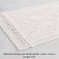 thumbnail image 6 of Jean Pierre Ricardo Cotton Fringe 21 x 34 in. Bath Rug, White, 6 of 11