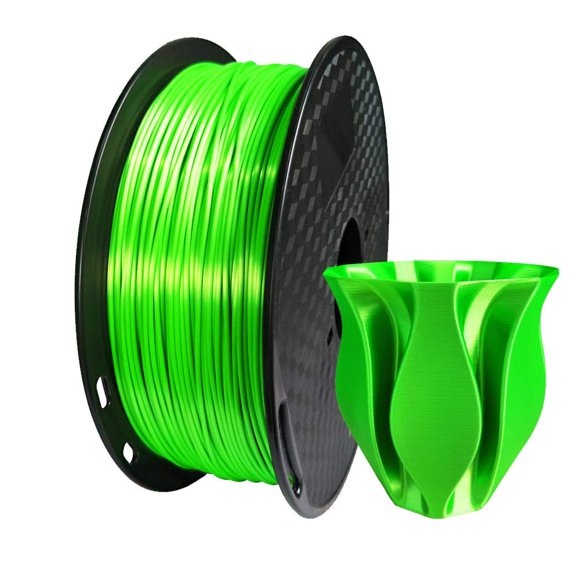 CC3D Filament en PLA Vert Lime en Soie 1,75 mm 1 kg Filament pour Imprimante 3D Consommables Bobine de 2,2 Lb Couleur Vert Néon Vif Matériau d'Impression 3D Imprimante FDM Aspect Métal Soyeux PLA Métallique Brillant