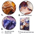 thumbnail image 3 of Designart "Fantastical Amethyst Irises" Irises Wall Art Living Room, 3 of 7
