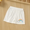 thumbnail image 2 of Gubotare Toddler Girl Shorts with Pockets Baby Girls One Pack Cotton Linen Blend Cute Shorts Loose Shorts 6 12 Months (K,6-12 Months), 2 of 5
