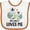 White and Orange, variant on Inktastic Zebra My Uncle Loves Me Boys or Girls Baby Bib