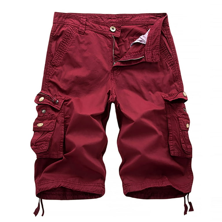 Men's Classic Fit Cargo Shorts Big & Tall Summer Casual Multi Pockets  Shorts Lightweight Outdoor Hiking Fishing Shorts M-5XL