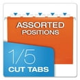 thumbnail image 3 of Pendaflex Reinforced Hanging Folders 1/5 Tab Letter Orange 25/Box 415215ORA, 3 of 7