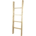 thumbnail image 4 of Ekena Millwork 19"W x 60"H x 3 1/2"D Vintage Farmhouse 4 Rung Ladder, Barnwood Decor Collection, Natural Barnwood, 4 of 13