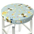 thumbnail image 3 of Daiia Bees Stool Covers Round,Round Bar Stool Covers Waterproof Bar Chair Covers Washable Stool Cushion Slipcover for 12-14 Inch Chair-13 inch, 3 of 7