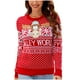 thumbnail image 1 of Suéter de cuello redondo de moda para mujer, suéter de punto con estampado navideño, blusa superior, suéter para mujer, 1 of 2