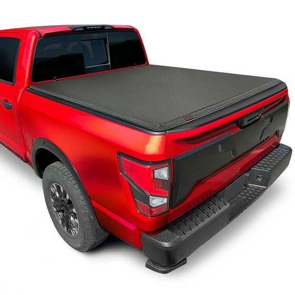 MaxMate Soft Tri-fold Truck Bed Tonneau Cover Compatible with 2017-2024 Nissan Titan | 5.5' (67") Bed | TCN371048