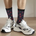 thumbnail image 5 of Goofa Ping Pong Printed Men's Crew Socks, Soft Durable Breathable Moisture-Wicking with Odor Control Cotton socks, 5 of 9