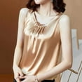thumbnail image 6 of yillto Satin Tank Tops for Womens Silky Blouse Sleeveless Pullover Business Dressy Shirts Summer Work Office Tanks, 6 of 6